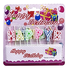 Happy Birthday Doğum Günü Renkli Mumu