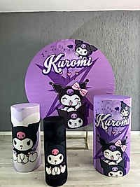 Kuromi Temalı Çember Doğum Günü Dekoru + 50 adet Balon