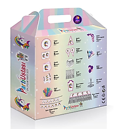Unicorn Doğum Günü Parti Seti 100 Parça (8 Kişilik)