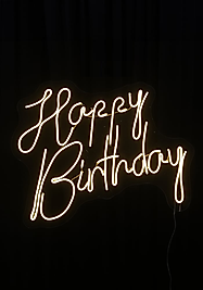 Happy Birthday Neon Dekor Kiralama Bedelidir