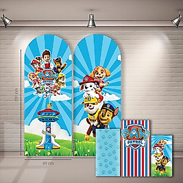 Paw Patrol İkili Dekor Seti + 50 adet Balon