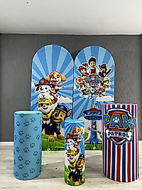Paw Patrol Temalı İkili Doğum Günü Dekoru + 50 adet