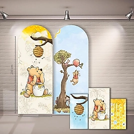 Winnie The Pooh İkili Dekor Seti + 50 adet Balon