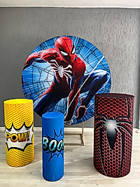 Spider Man Temalı Çember Doğum Günü Dekoru + 50 adet Balon